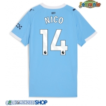 Maglie da calcio Manchester City Nico Gonzalez #14 Prima Maglia Femminile 2025-26 Manica Corta